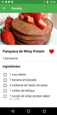 Receitas Fitness Faceis android App screenshot 1