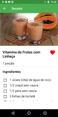 Receitas Fitness Faceis android App screenshot 2